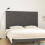 Berkfield Wall Headboard Grey 185x3x110 cm Solid Wood Pine 1