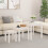 Berkfield Nesting Tables 3 pcs White Solid Wood Pine 1