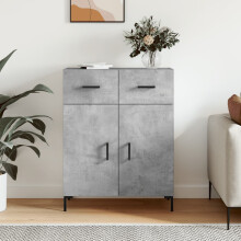 Berkfield Sideboard Concrete Grey 69.5x34x90 cm Engineered Wood