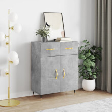 Berkfield Sideboard Concrete Grey 69.5x34x90 cm Engineered Wood