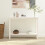Berkfield Console Table White 110x40x80 cm Solid Wood Pine 1