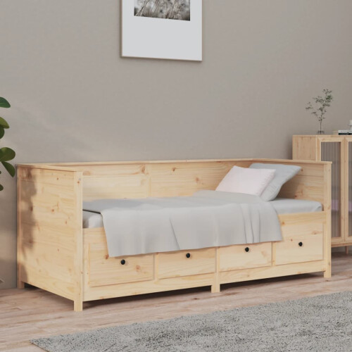 Berkfield Day Bed without Mattress 90x190 cm Single  Solid Wood Pine