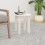 Berkfield Coffee Table White ò 35x35 cm Solid Wood Pine 1