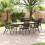 Berkfield Folding Garden Chairs 6 pcs Textilene Black 2