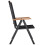 Berkfield Folding Garden Chairs 6 pcs Textilene Black 5
