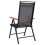Berkfield Folding Garden Chairs 6 pcs Textilene Black 6