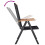 Berkfield Folding Garden Chairs 6 pcs Textilene Black 7