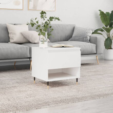 Berkfield Coffee Table White 50x46x50 cm Engineered Wood