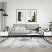 Berkfield Coffee Tables 2 pcs White 50x46x35 cm Engineered Wood