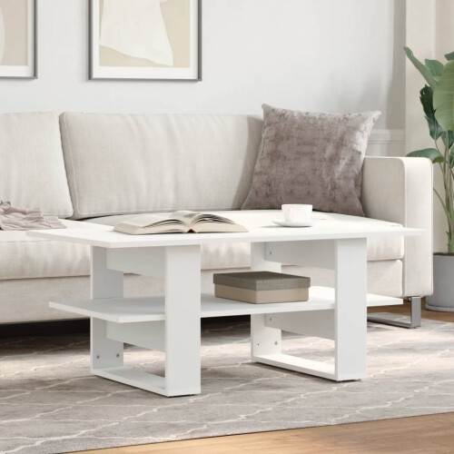 Berkfield Coffee Table White 102x55x42 cm Engineered Wood