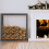Berkfield Firewood Rack Grey 100x25x100 cm Solid Wood Pine 1