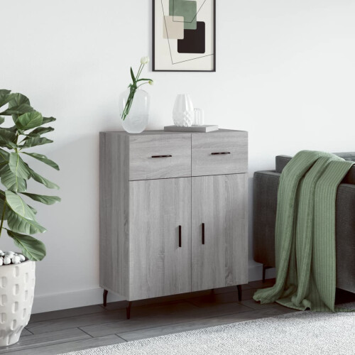 Berkfield Sideboard Grey Sonoma 69.5x34x90 cm Engineered Wood