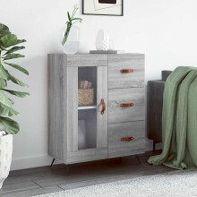Berkfield Sideboard Grey Sonoma 69.5x34x90 cm Engineered Wood