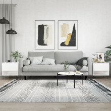 Berkfield Coffee Tables 2 pcs White 50x46x50 cm Engineered Wood