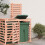 Berkfield Wheelie Bin Storage Extension Solid Wood Douglas 1