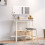 Berkfield Console Table White 110x40x80 cm Solid Wood Pine 1
