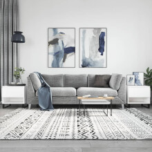 Berkfield Coffee Tables 2 pcs White 50x46x50 cm Engineered Wood
