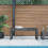 Berkfield Garden Bench Grey 110x38x45 cm Solid Wood Pine 1
