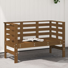 Berkfield Garden Bench Honey Brown 111.5x53x71 cm Solid Wood Pine