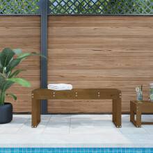 Berkfield Garden Bench Honey Brown 110x38x45 cm Solid Wood Pine