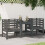 Berkfield Garden Chairs 2 pcs Grey 61.5x53x71 cm Solid Wood Pine 1