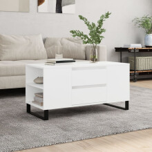 Berkfield Coffee Table White 102x44.5x50 cm Engineered Wood