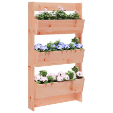 Berkfield Wall Planter 3-Tier 60x18.5x110 cm Solid Wood Douglas