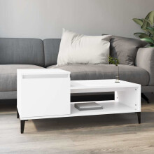 Berkfield Coffee Table White 100x50x45 cm Engineered Wood