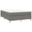 Berkfield Box Spring Bed Frame Dark Grey Double Fabric (UK/IE/FI/NO only) 3