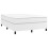 Berkfield Box Spring Bed Frame White Double Faux Leather (UK/IE/FI/NO only) 3