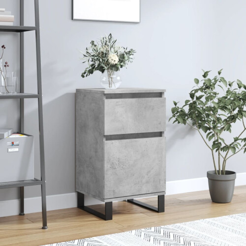 Berkfield Sideboard Concrete Grey 40x35x70 cm Engineered Wood