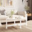Berkfield Coffee Table White 118x63x45 cm Solid Wood Pine 1