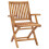 Berkfield Folding Garden Chairs 2 pcs Solid Teak Wood 2