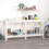 Berkfield Work Bench White 180x50x80 cm Solid Wood Pine 1
