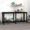 Berkfield Work Bench Black 180x50x80 cm Solid Wood Pine 1