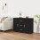 Berkfield Sideboard Black 91x29.5x65 cm Engineered Wood 1
