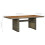 Berkfield Garden Table Brown Poly Rattan and Solid Acacia Wood 6