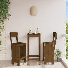 Berkfield Bar Stools 2 pcs Honey Brown 40x48.5x115.5 cm Solid Wood Pine