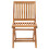 Berkfield Folding Garden Chairs 2 pcs Solid Teak Wood 3