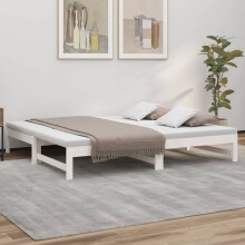 Berkfield Pull-out Day Bed without Mattress White 2x(90x190) cm