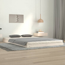 Berkfield Bed Frame without Mattress White 120x200 cm Solid Wood Pine