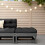Berkfield Garden Footstool with Cushion Grey Solid Wood Pine 1