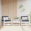 Berkfield Garden Chairs 2 pcs White Solid Wood Pine 1
