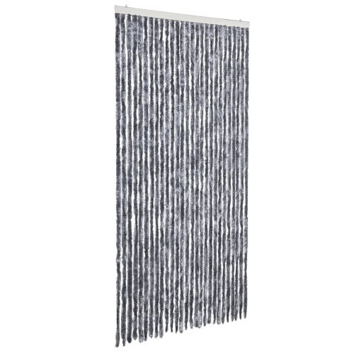 Berkfield Insect Curtain Silver 118x220 cm Chenille 1