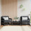 Berkfield Garden Chairs 2 pcs Black Solid Wood Pine 1