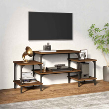 Berkfield TV Cabinet Brown Oak 117x35x52 cm Engineered Wood