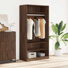 Berkfield Wardrobe Brown Oak 100x50x200 cm Engineered Wood