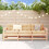 Berkfield 3 Piece Garden Lounge Set Solid Wood Pine 1