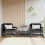 Berkfield Garden Chairs with Cushions 2 pcs Grey Solid Wood Pine 1
