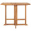 Berkfield Folding Garden Dining Table 90x90x75 cm Solid Teak Wood 2